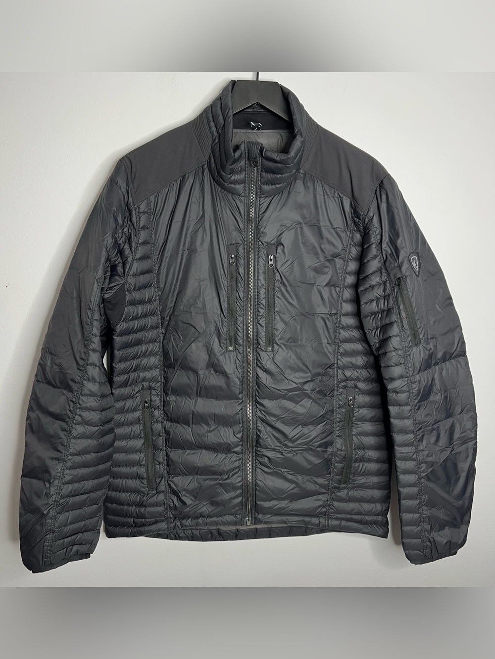 Kuhl Spyfire Puffer Jacket Mens Medium Blackout Lightweight 1122